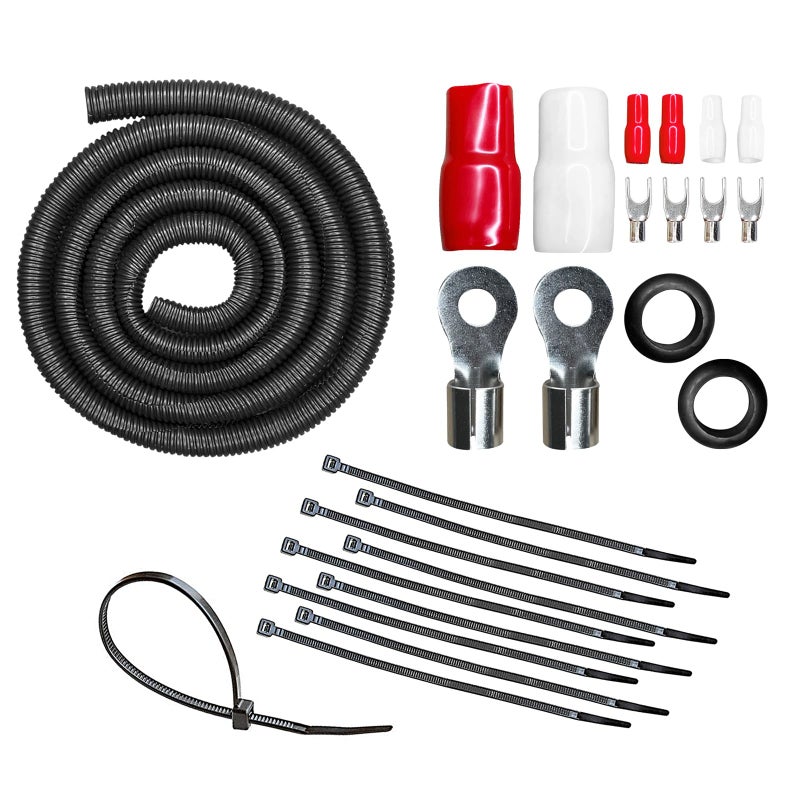CT Sounds مجموعة تركيب أسلاك مكبر الصوت CT Sounds 1/0 Gauge CCA كاملة، AMPKIT-0GA-PRO - Image 5